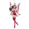 KSA 6" Red and White Glittered Miss Santa Fairy Christmas Ornament